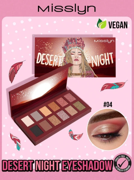 MISSLYN Desert Night Metallic Eyeshadow Palette