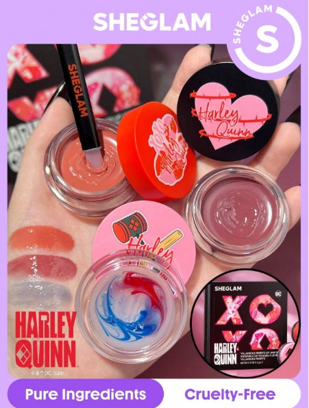 Harley Quinn X SHEGLAM 3pcs Lip Jam Set