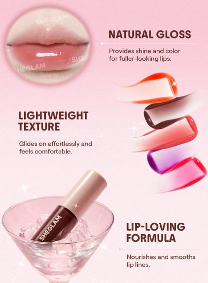 SHEGLAM Jelly Wow Tinted Lip Oil-Hot Shot 7.5g