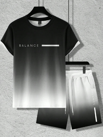 Manfinity Men's Black Short Set-SIZE SMALL