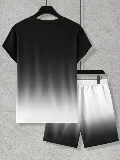 Manfinity Men's Black Short Set-SIZE SMALL