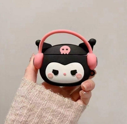 Airpods 1/2 Kuromi Case