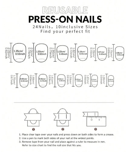 Surprise Gift Box |1 Long Almonds Press-On Nail Set