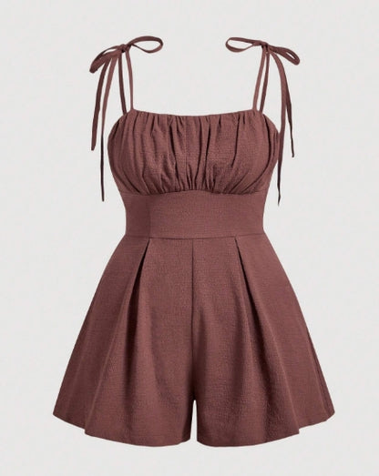 SHEIN MOD Brown Romper - SIZE 0XL