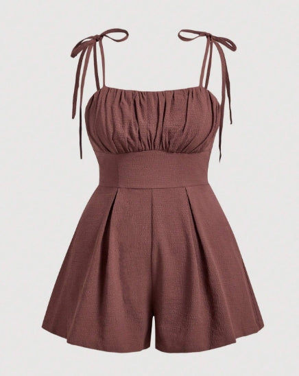 SHEIN MOD Brown Romper - SIZE 0XL