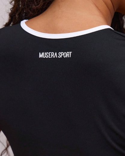 Musera Sport Black Crop Top - SIZE XL