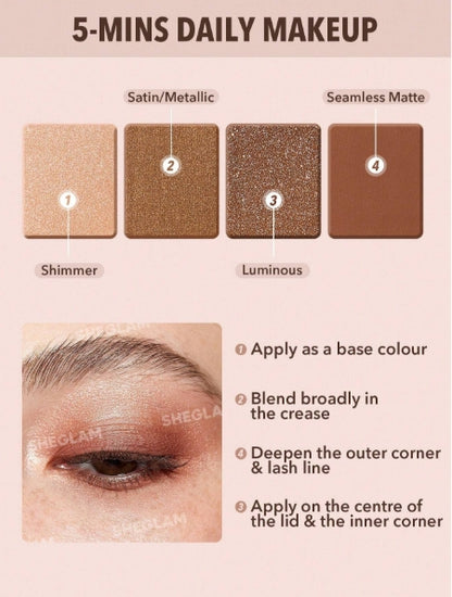 SHEGLAM Square Basic Eyeshadow 4.2g