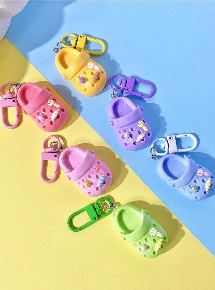 Colorful Mini Slippers Keychain