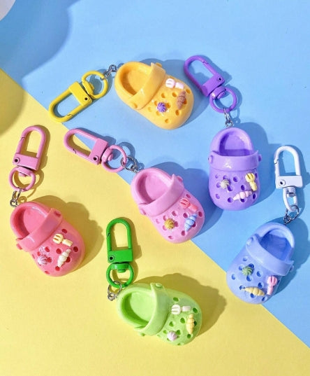 Colorful Mini Slippers Keychain