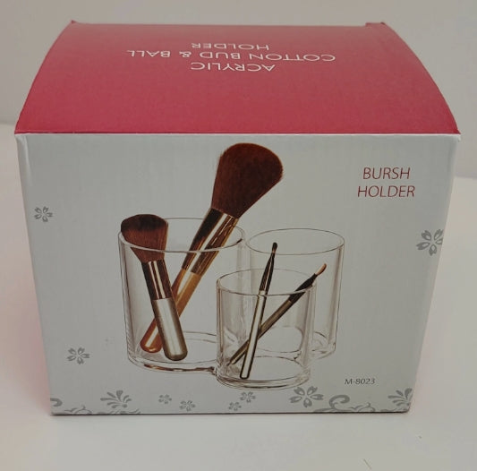 Acrylic Cotton Bud & Cosmetic Holder