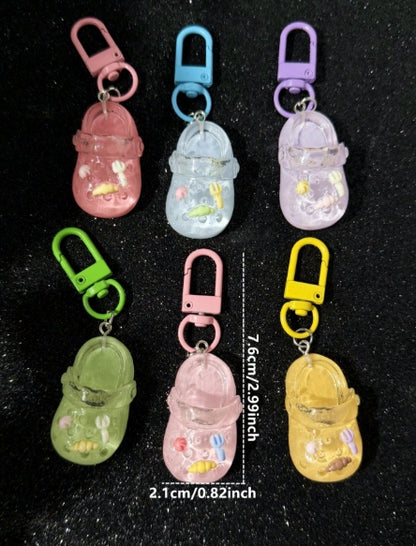 Colorful Mini Slippers Keychain