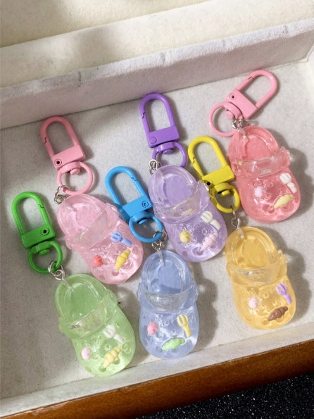 Colorful Mini Slippers Keychain