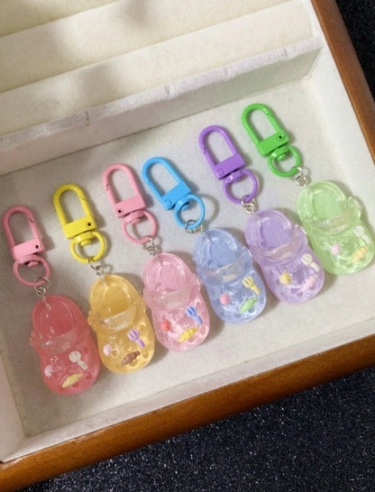 Colorful Mini Slippers Keychain