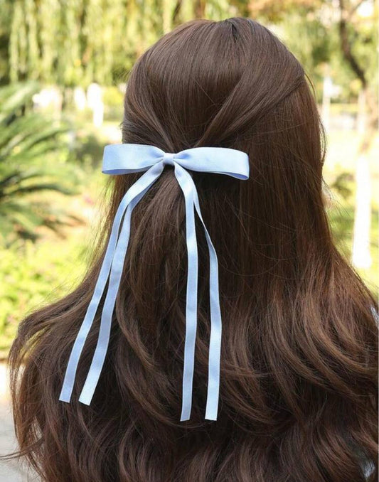 3pcs/Set Random Long Tail Bow Hair Clips (14-16Y)