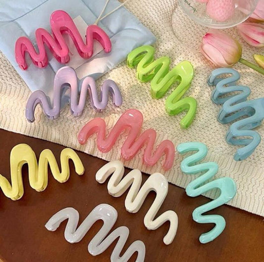 1 PC Random Matte Pastel Flower Hair Claws