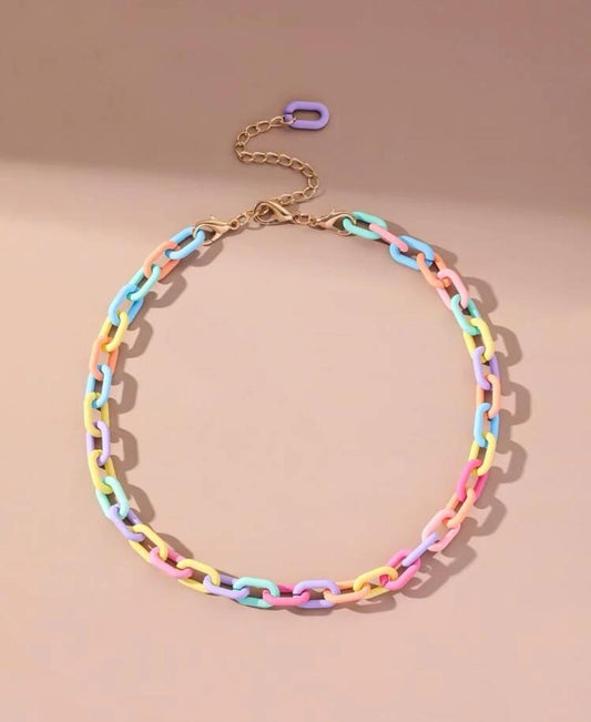 Random Color Chain Necklace
