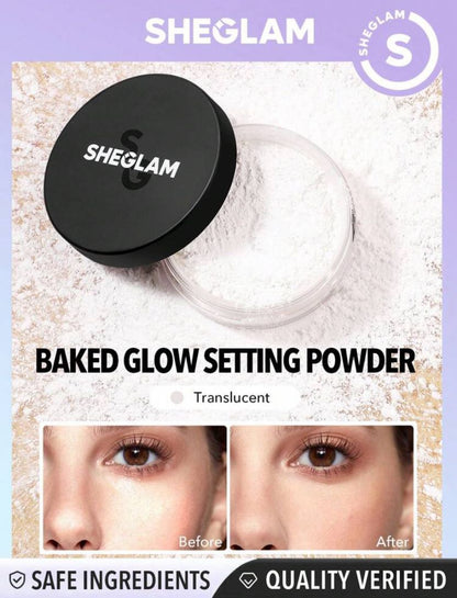 SHEGLAM Baked Glow Setting Powder-Oil Control