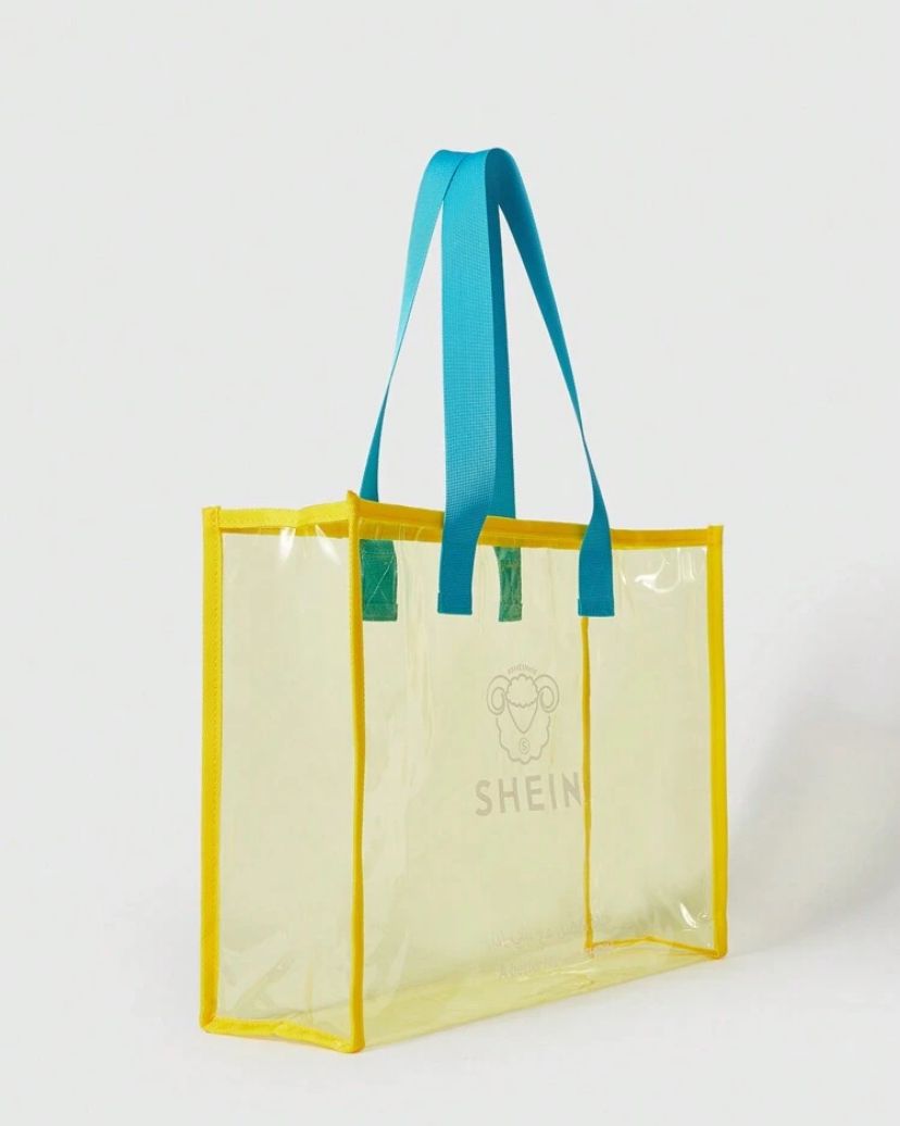 SHEIN Yellow Beach Bag