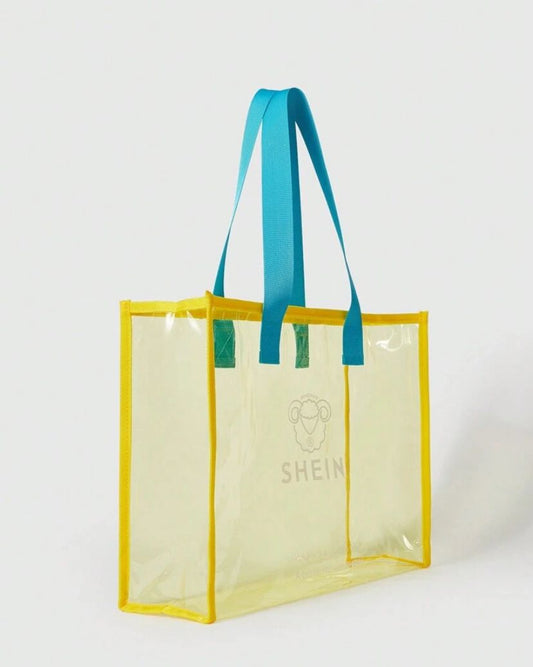SHEIN Yellow Beach Bag