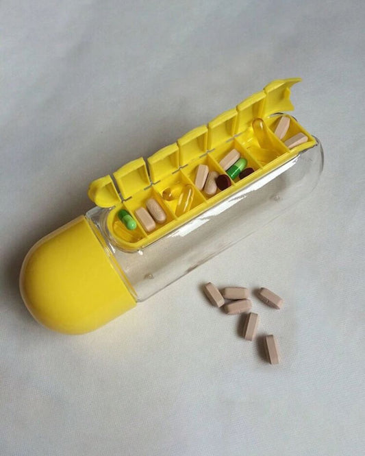 2in1 Water Cup Pill Box