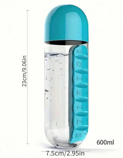 2in1 Water Cup Pill Box