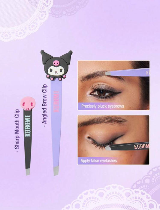 Kuromi 2pcs Eyebrow Tweezers Set