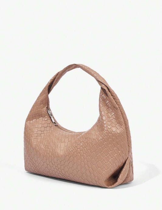 Khaki medium ruched bag