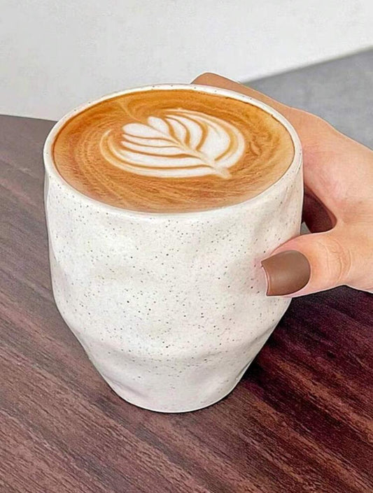 1pc Marbling ceramic white mug 250ml