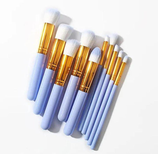 10pcs Makeup Brushes (Random colors)