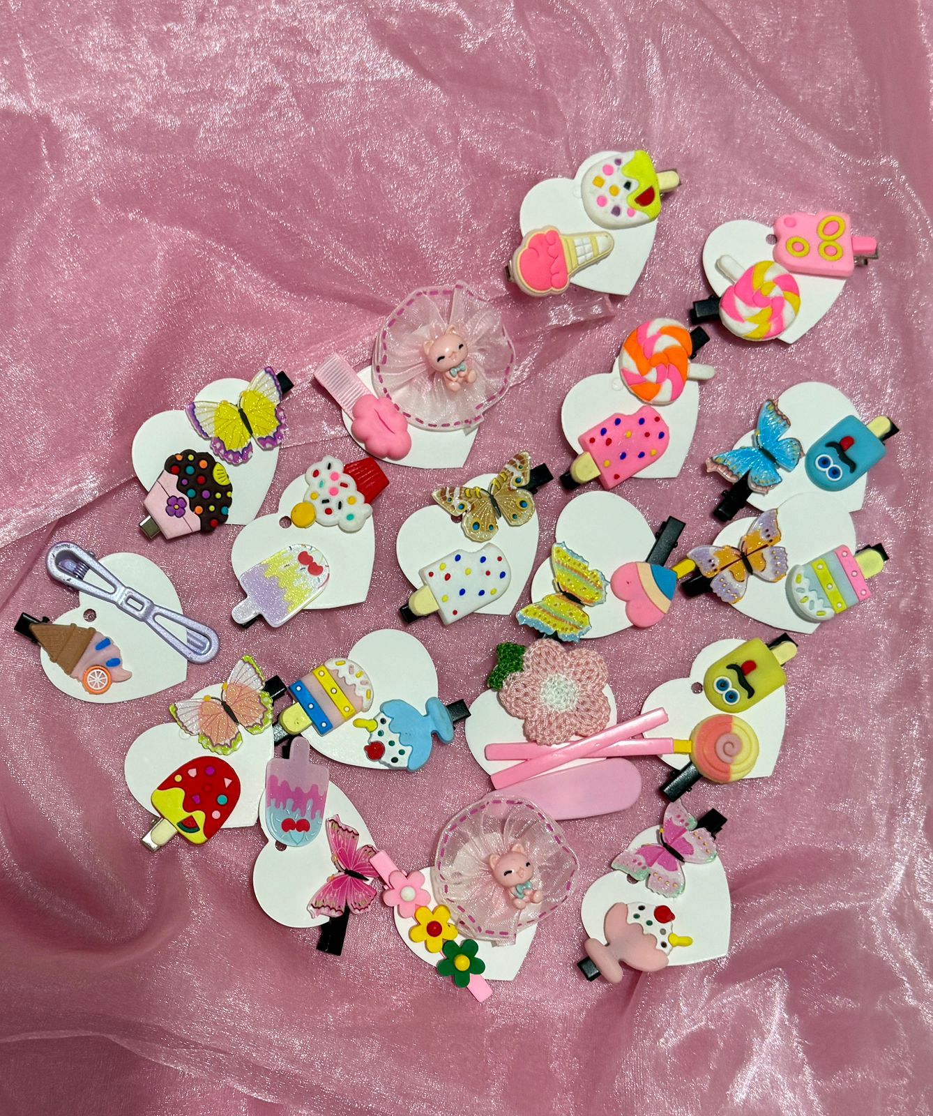 2pcs mini kids' hair clips (random shape)