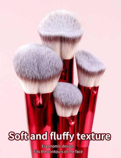 MAANGE 6Pcs Professional Facial Heart-Shaped Makeup Brushes