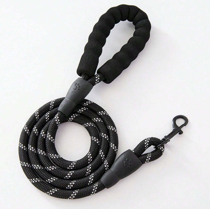 1pc Premium Reflective Dog Leash With Soft Padded Handle -- XL-3m*0.8cm