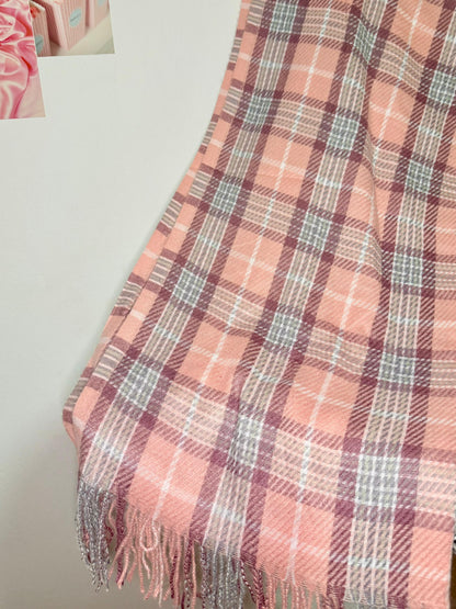1pc Women's Fashion Plaid Scarf