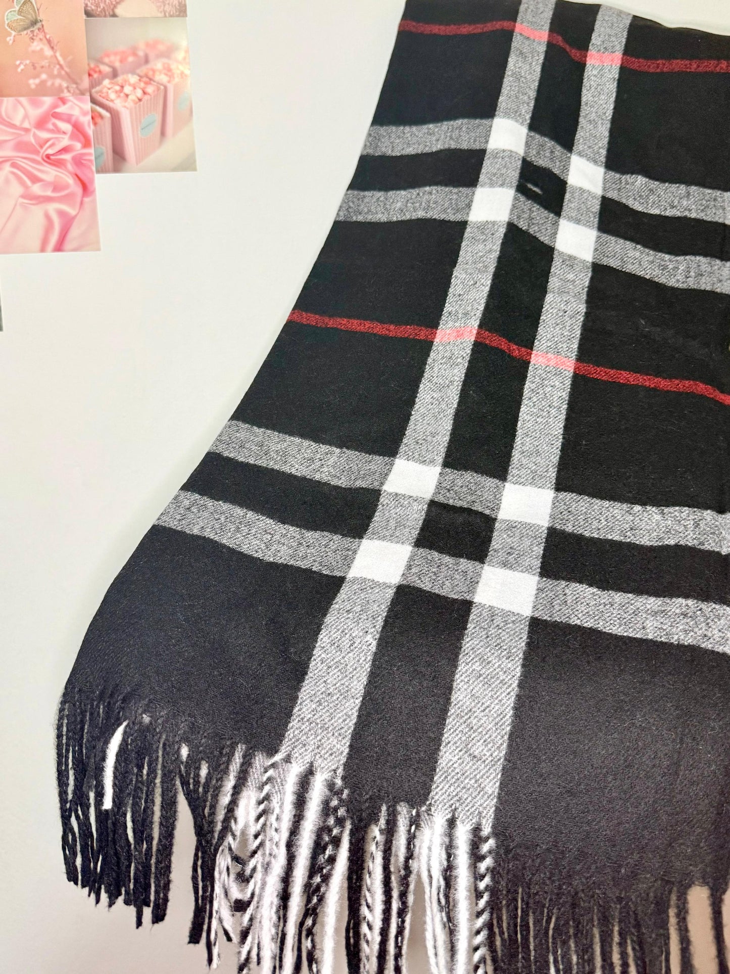 1pc Women's Fashion Plaid Scarf