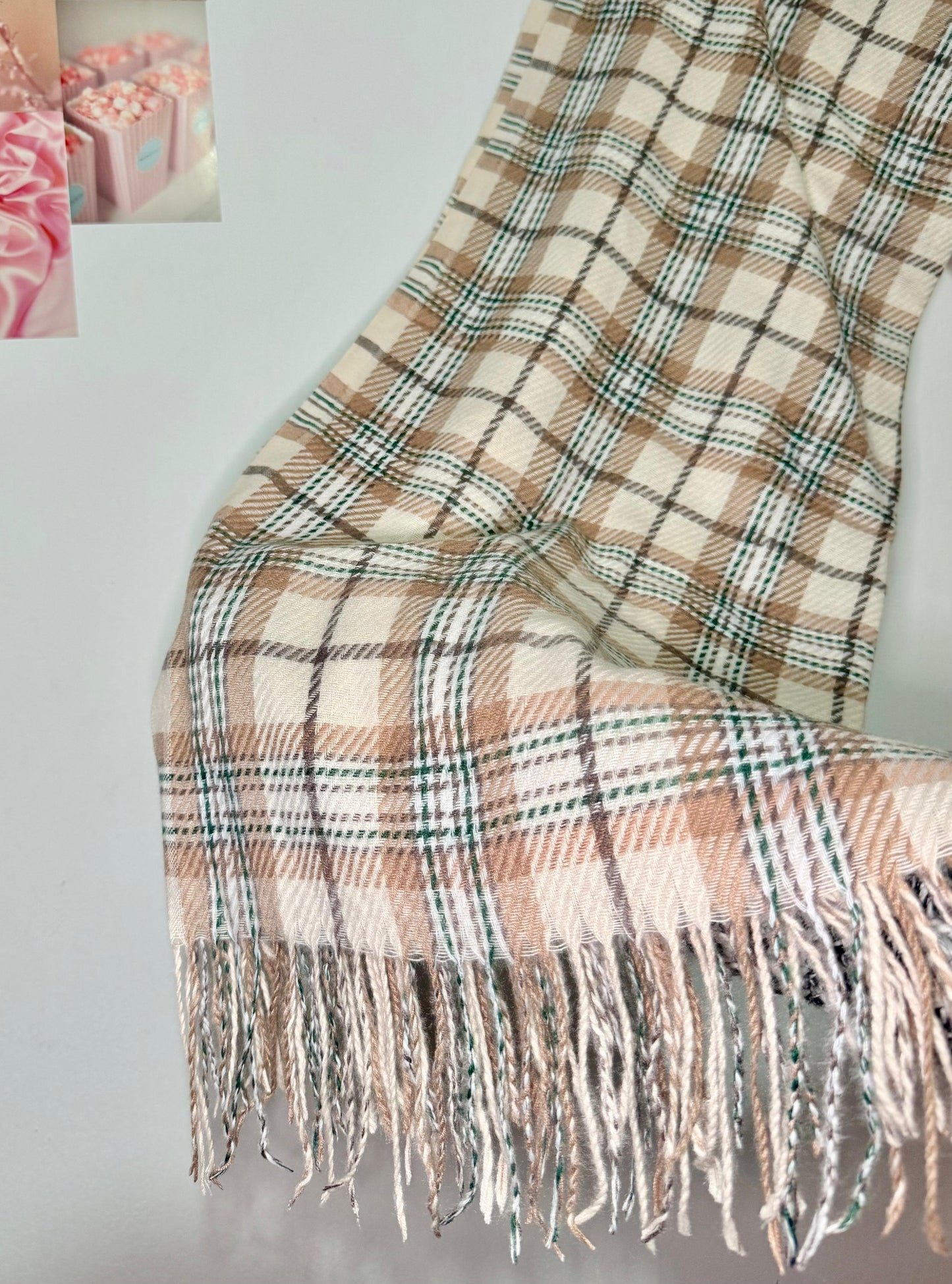 1pc Women's Fashion Plaid Scarf