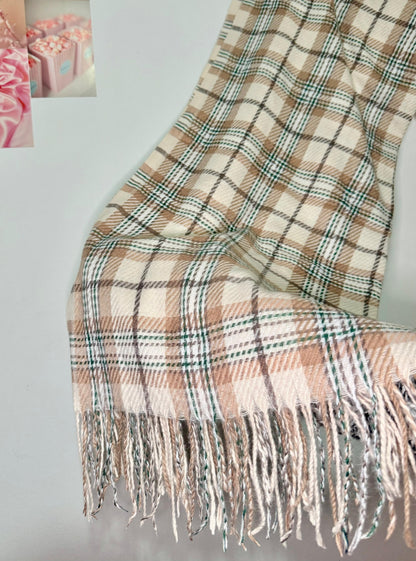 1pc Women's Fashion Plaid Scarf