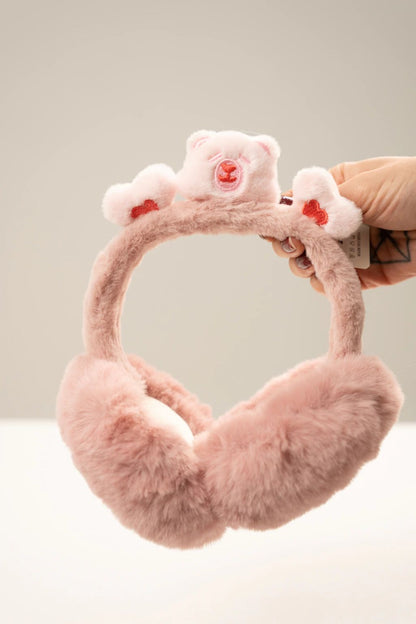 1pc Foldable Bear Design Earmuff