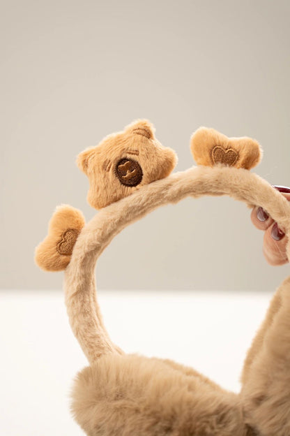 1pc Foldable Bear Design Earmuff