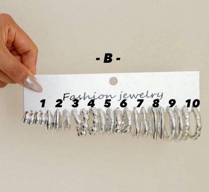 1 Pair Silver Stud Earrings