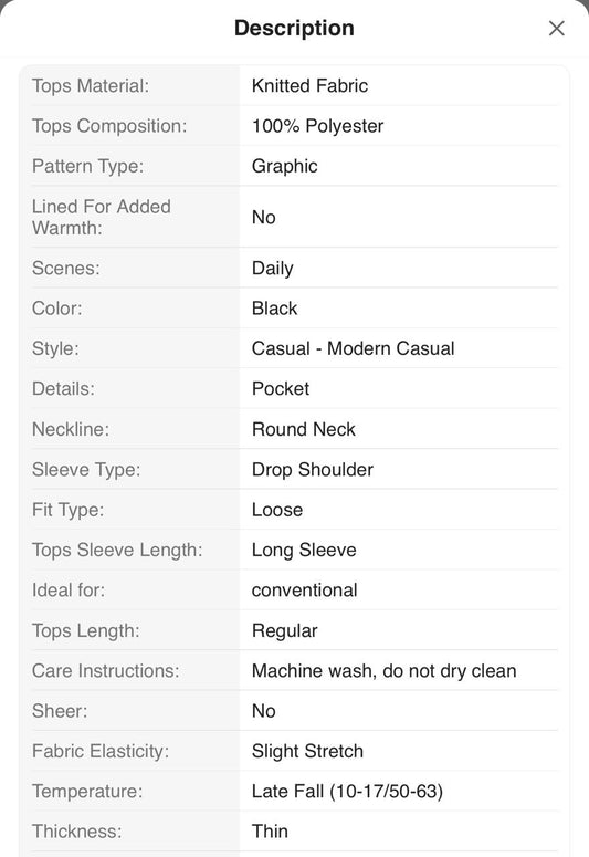 2pcs Men Black Set - Size XXL