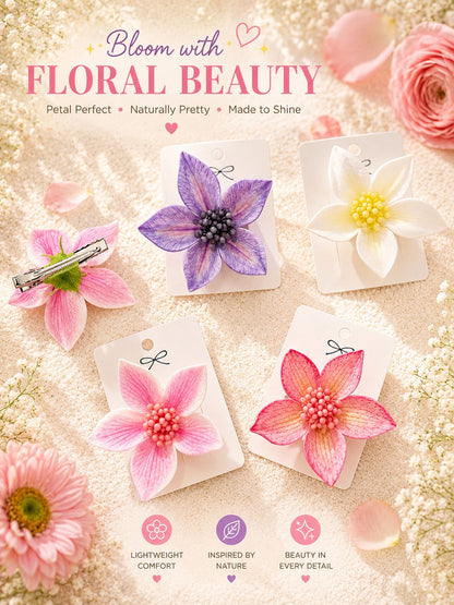 Floral Petal Hair Clip