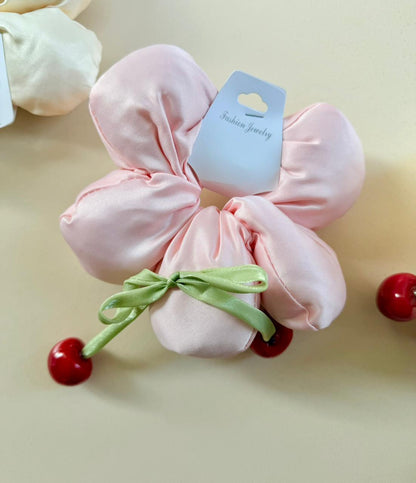 Oversized Cherry Puff Hair Tie