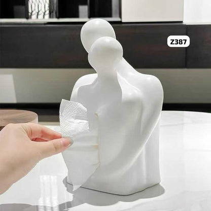 Hugging Couple Tissue Box