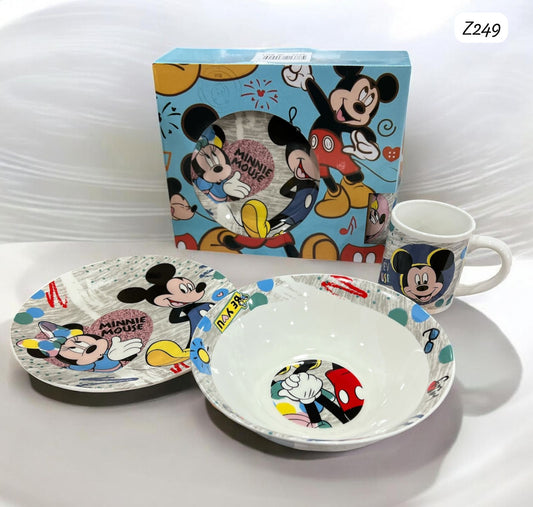 Micky & Minnie Mouse 3pcs Set
