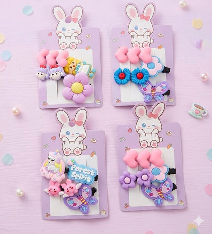 4pcs Kids Hair Pin Set (Random Designs)