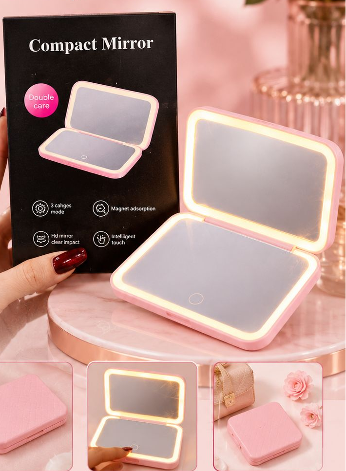 2-Sided LED Rechargeable Mirror