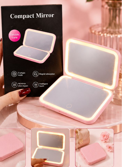 2-Sided LED Rechargeable Mirror