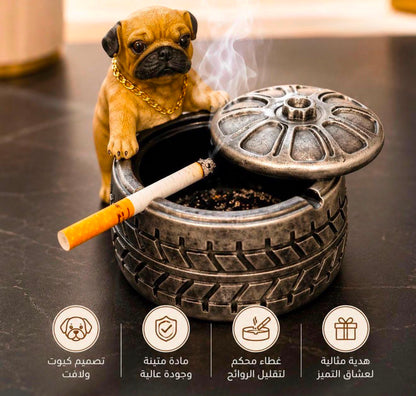 Dog Tire Shaped Ashtray
