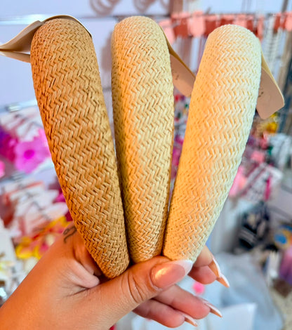 Woven Straw Hair Band