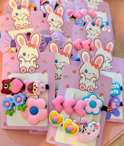 4pcs Kids Hair Pin Set (Random Designs)
